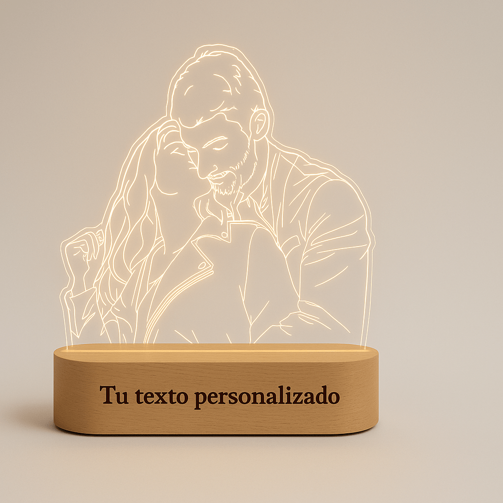 Lámpara Personalizada Foto en Luz personalizado – 3 - 5 Personas – LumiLove
